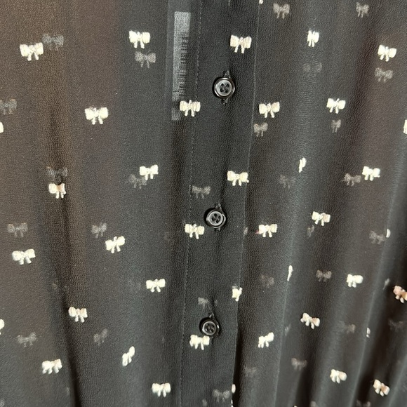 NWT Maje Rythonoeud Embroidered Bow Print Mini Dress Size 40 Size 10 - Picture 6 of 13